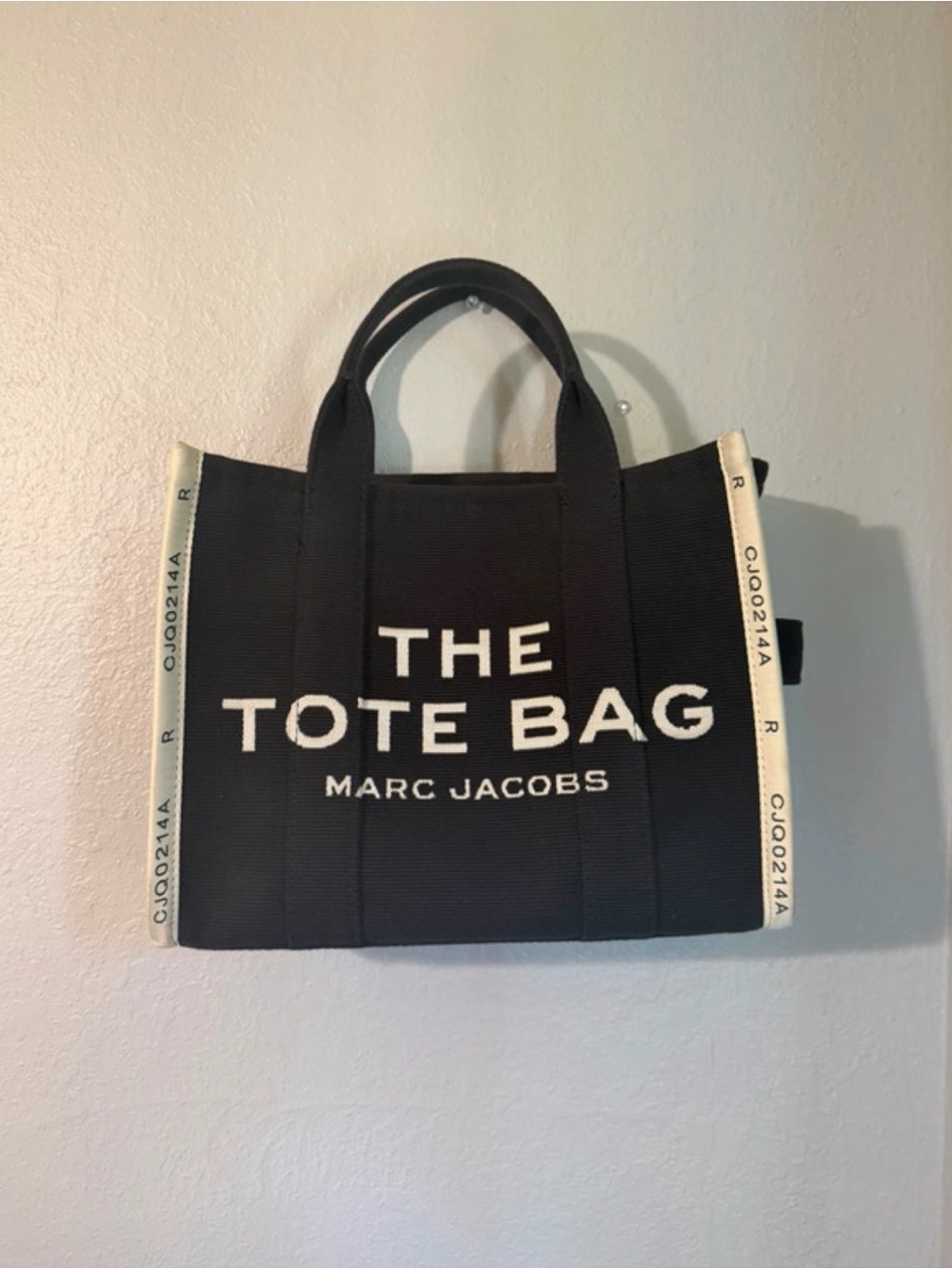 Marc Jacobs Black and Cream Tote Bag